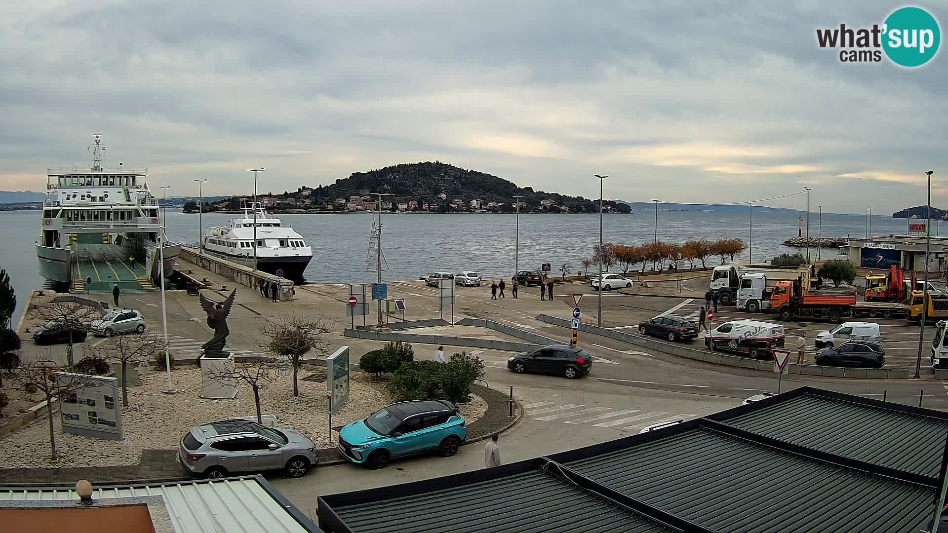 Webcam Ugliano – terminal traghetto da Preko a Zara