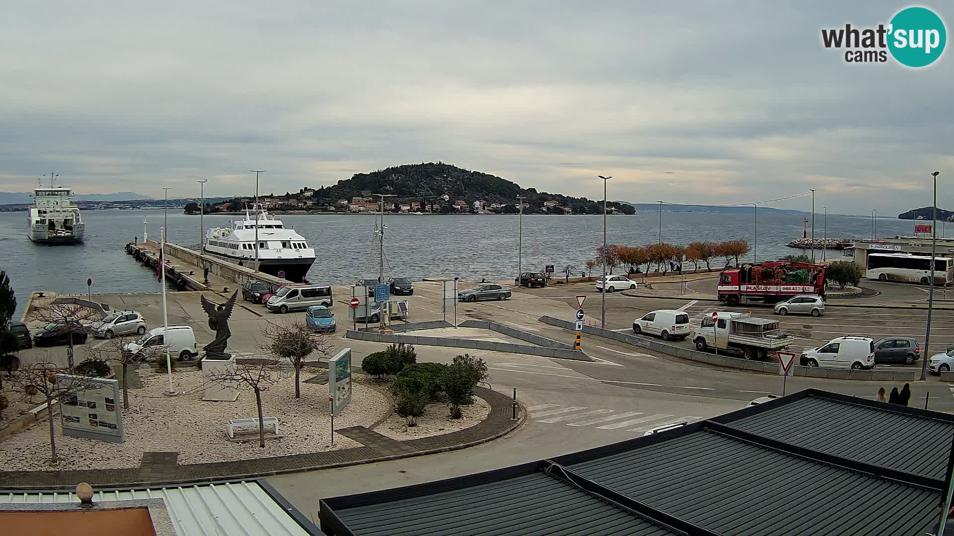 Webcam Ugliano – terminal traghetto da Preko a Zara