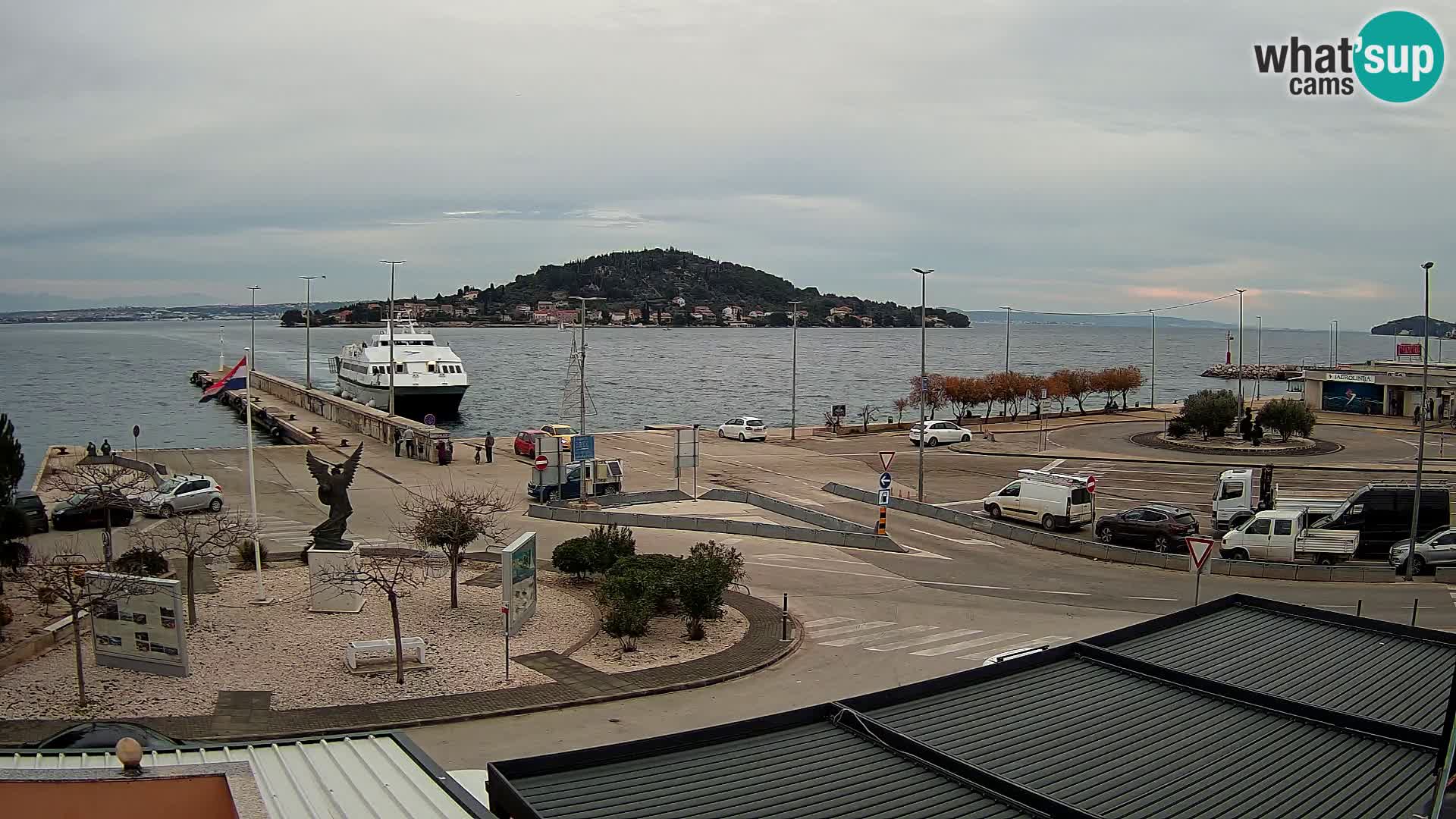 Webcam Ugliano – terminal traghetto da Preko a Zara