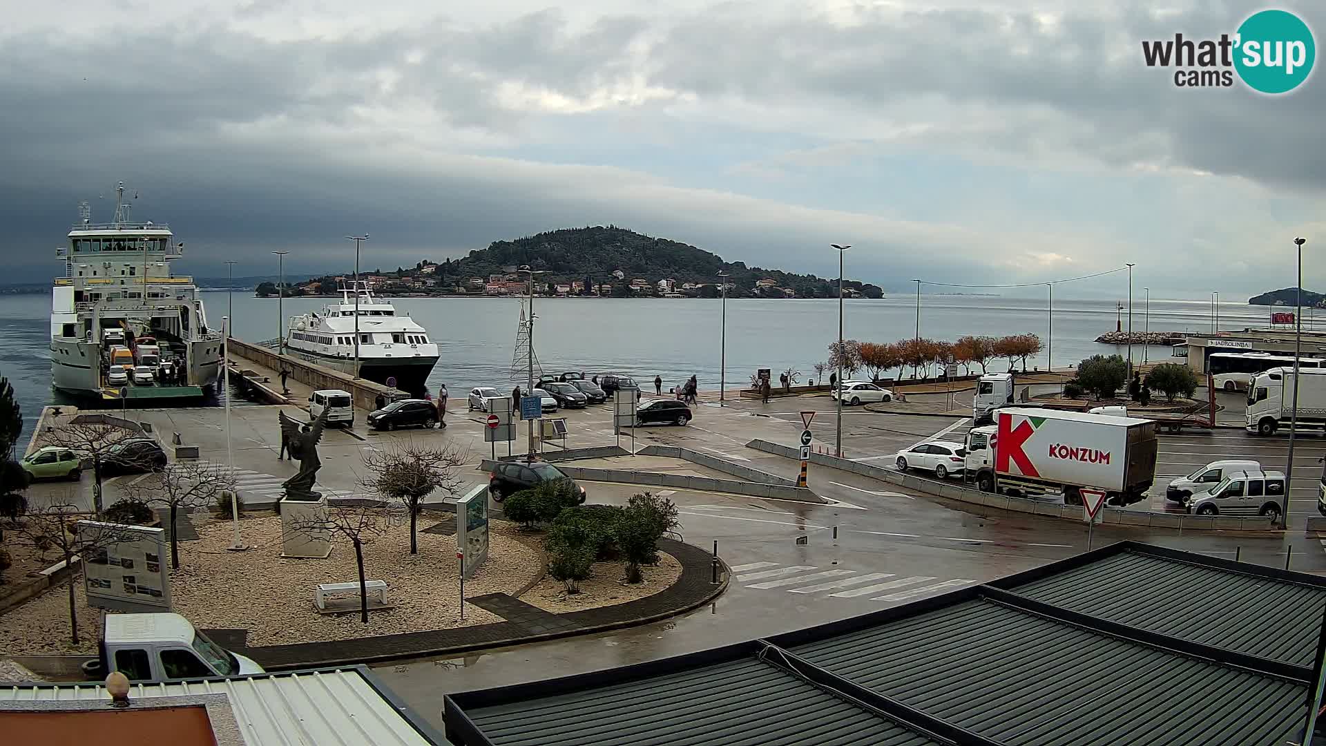 Webcam Ugliano – terminal traghetto da Preko a Zara