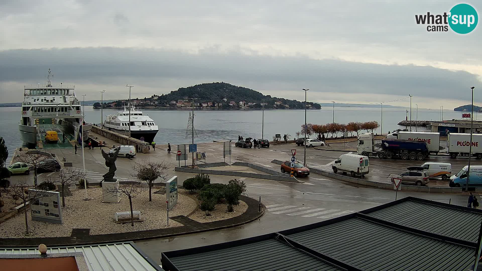 Spletna kamera Ugljan – trajekt Preko – Zadar