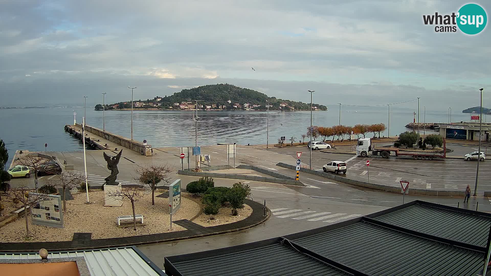 Webcam Ugliano – terminal traghetto da Preko a Zara