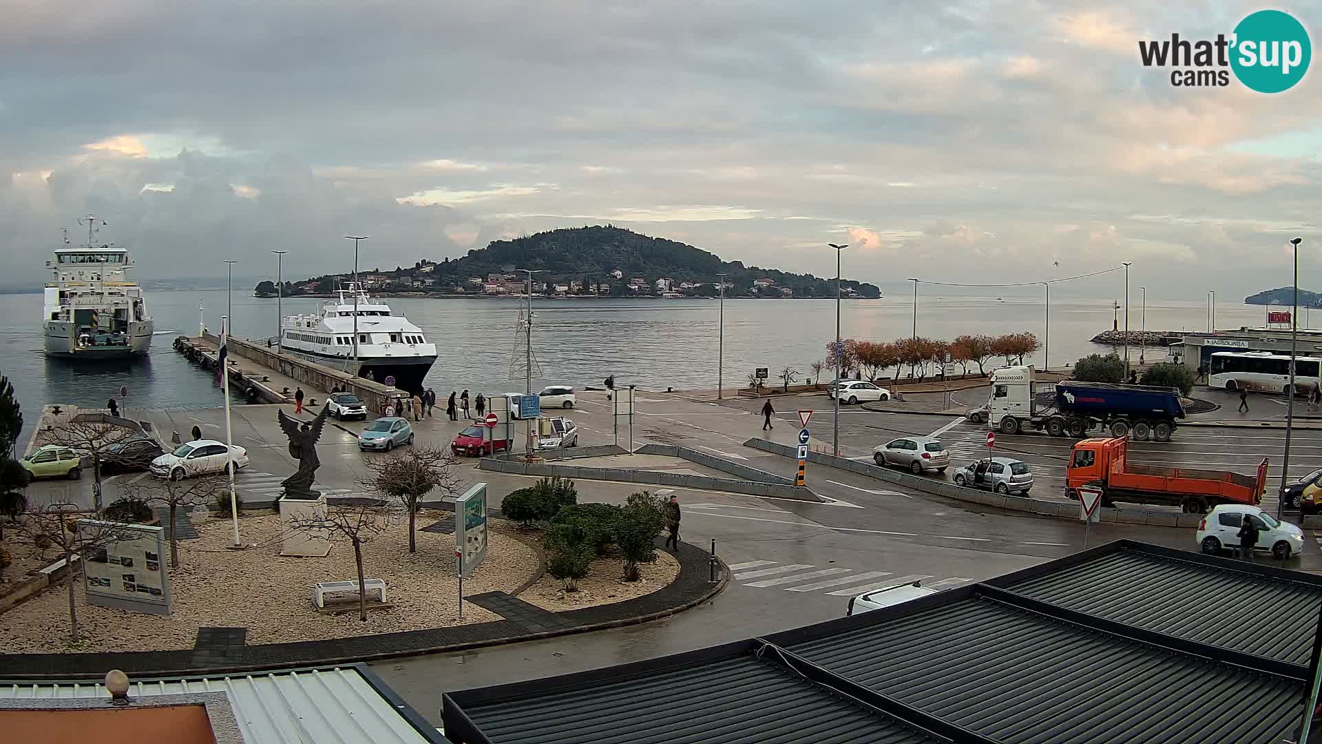Spletna kamera Ugljan – trajekt Preko – Zadar