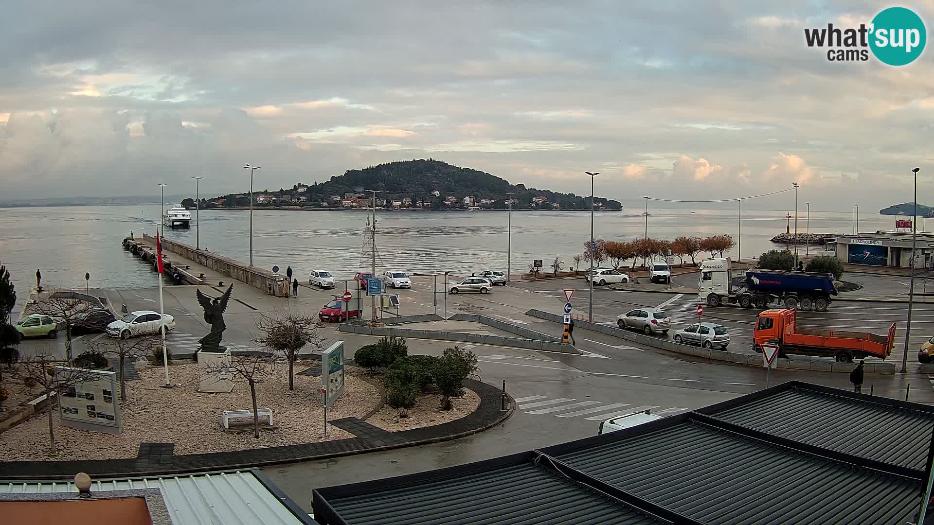 Webcam Ugliano – terminal traghetto da Preko a Zara