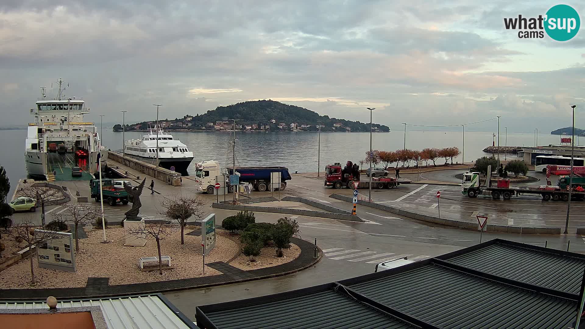 Spletna kamera Ugljan – trajekt Preko – Zadar