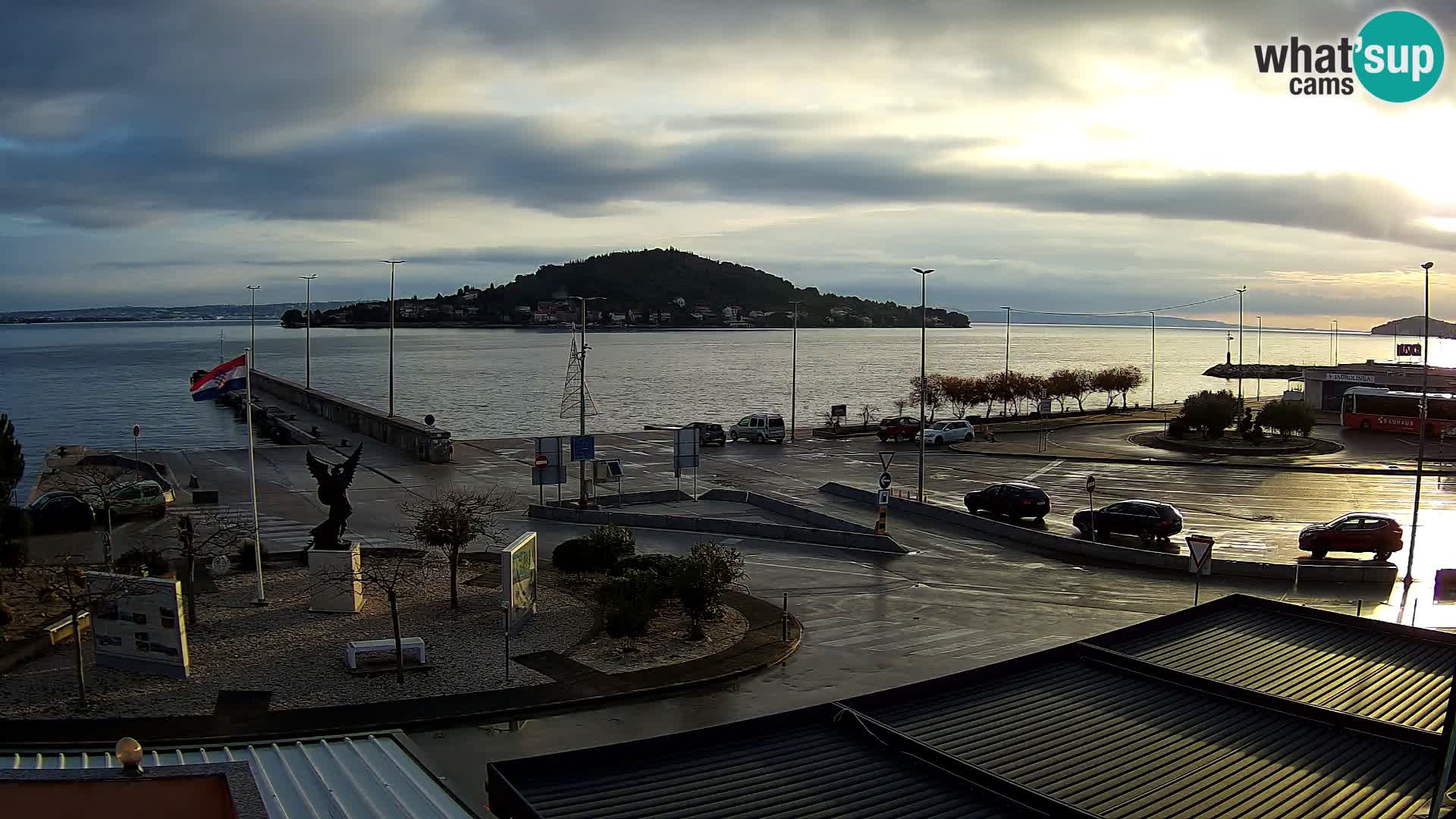 Webcam Ugliano – terminal traghetto da Preko a Zara