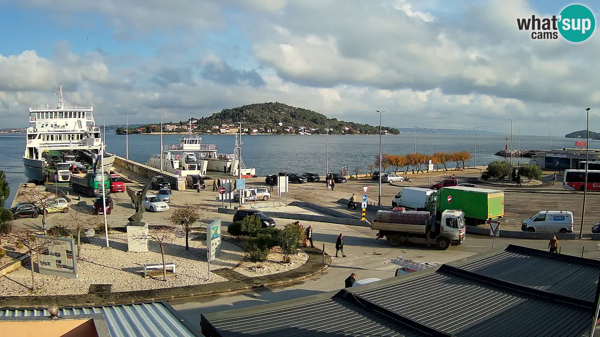 Web kamera Ugljan – Preko trajekt za Zadar