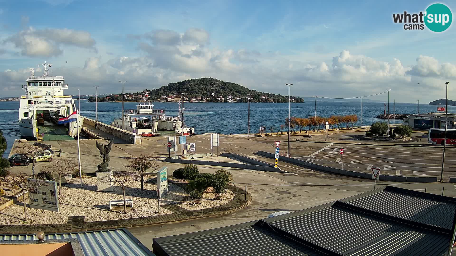 Spletna kamera Ugljan – trajekt Preko – Zadar