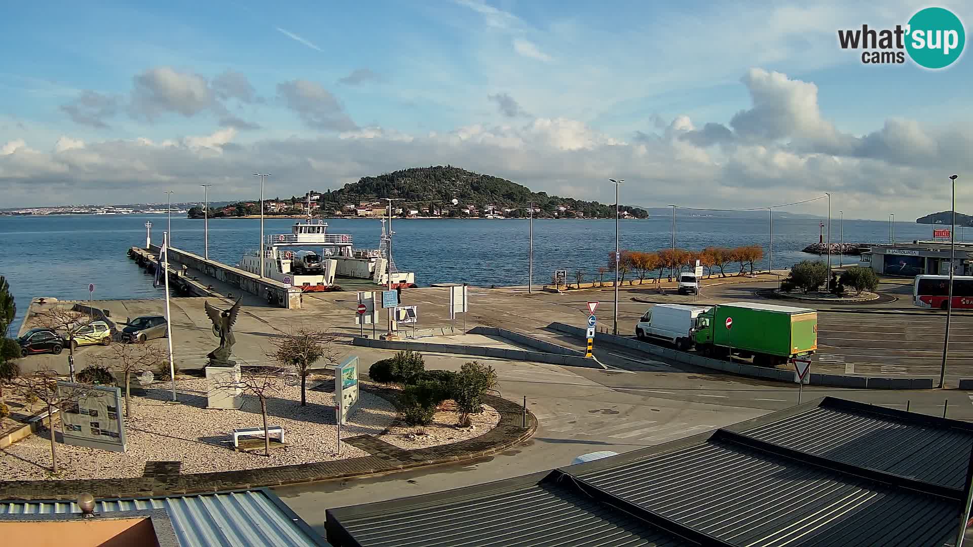 Webcam Ugliano – terminal traghetto da Preko a Zara