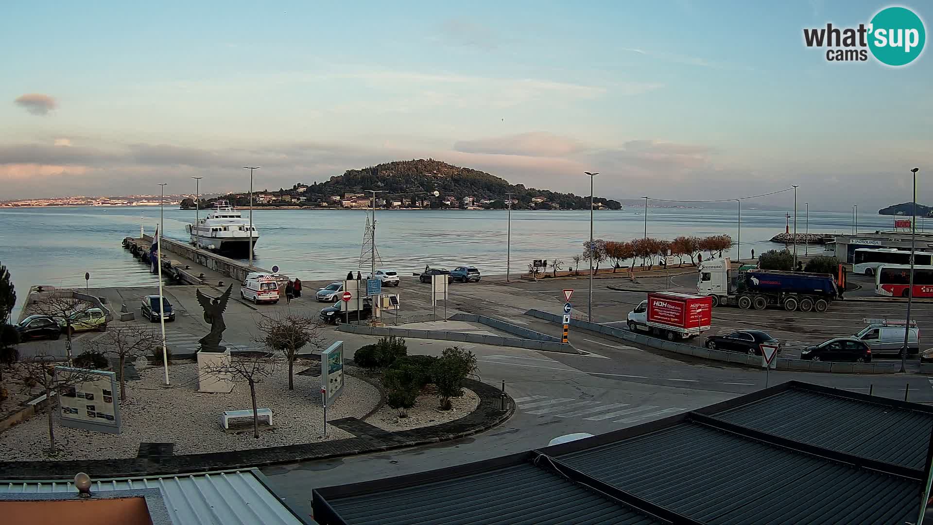 Webcam Ugliano – terminal traghetto da Preko a Zara