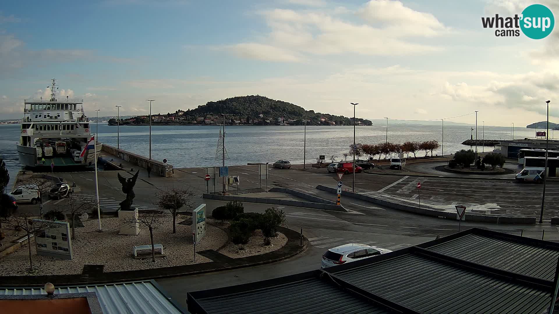 Webcam Ugliano – terminal traghetto da Preko a Zara