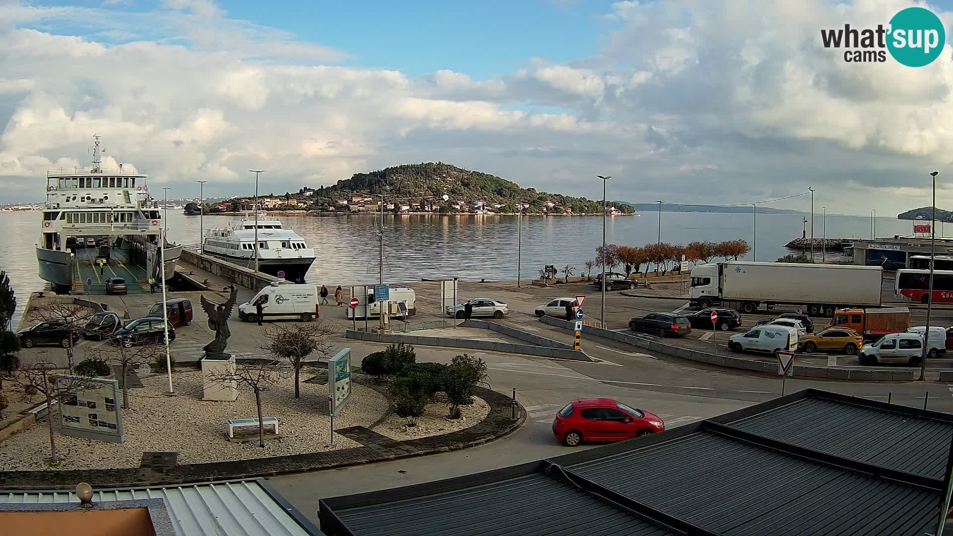 Spletna kamera Ugljan – trajekt Preko – Zadar