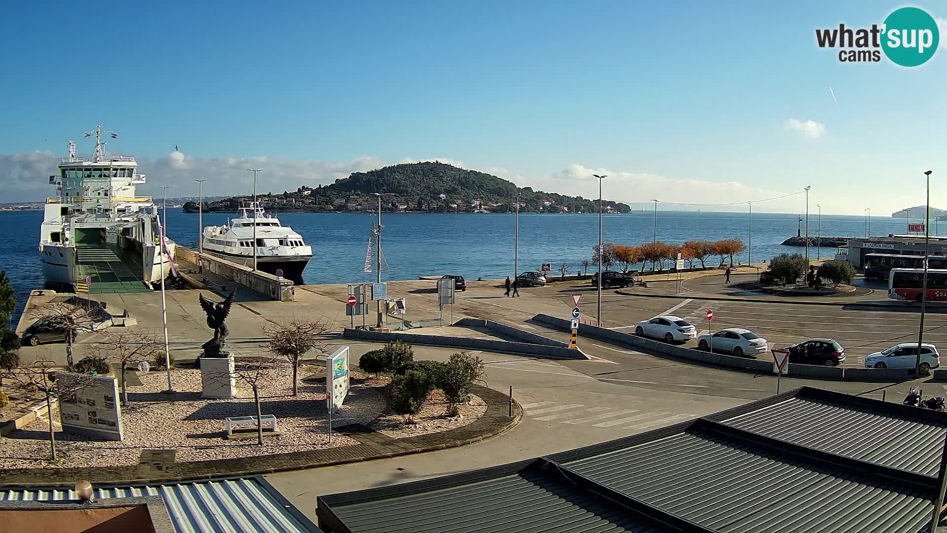 Webcam Ugliano – terminal traghetto da Preko a Zara