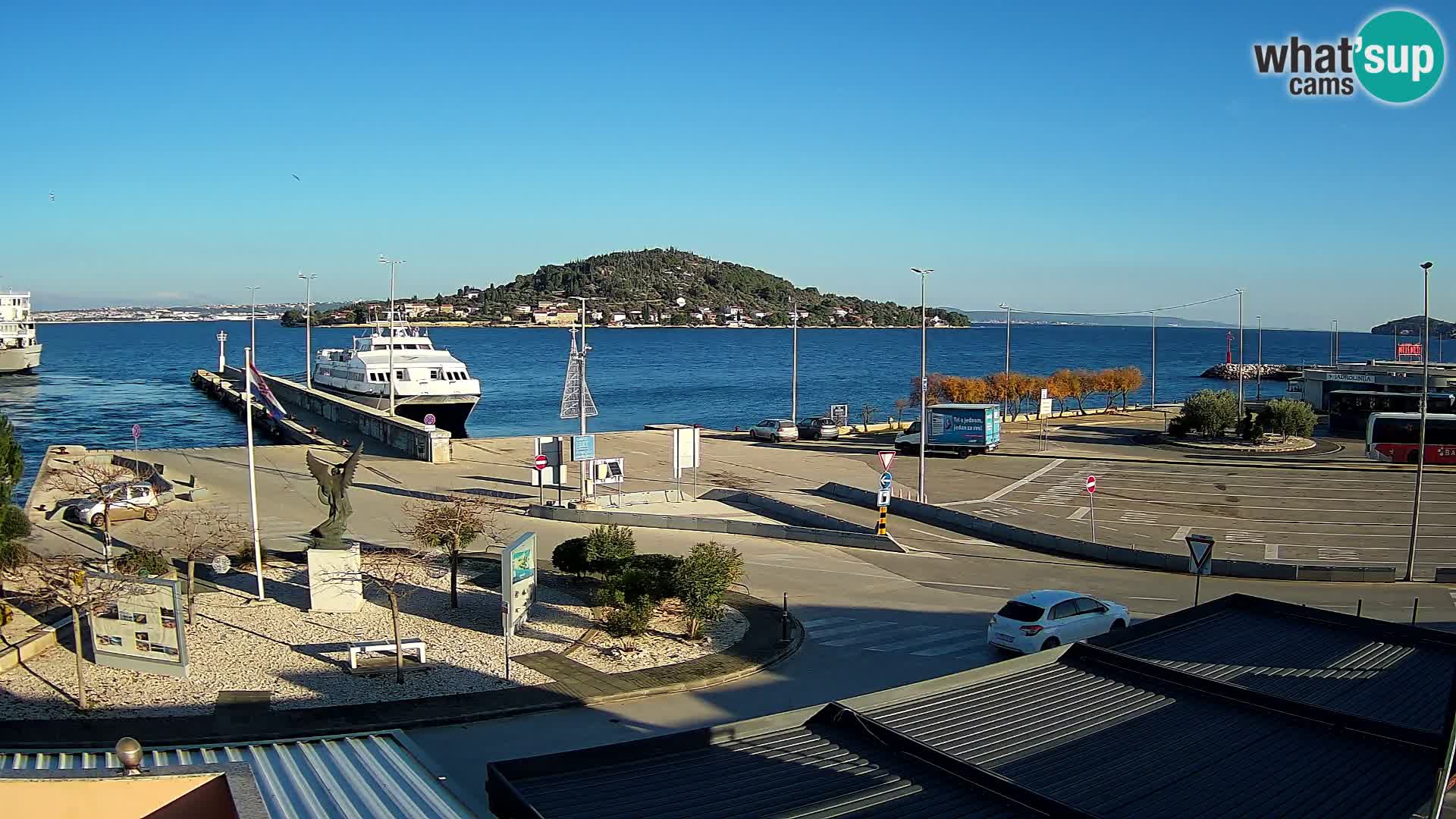 Web kamera Ugljan – Preko trajekt za Zadar