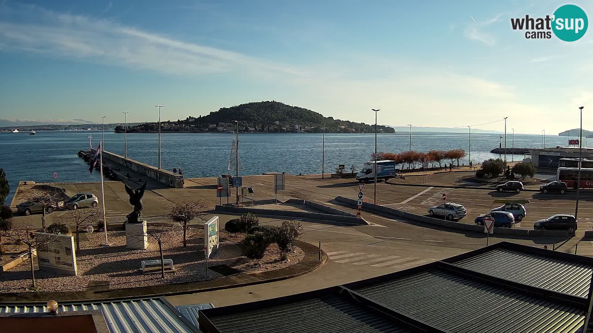 Webcam Ugliano – terminal traghetto da Preko a Zara