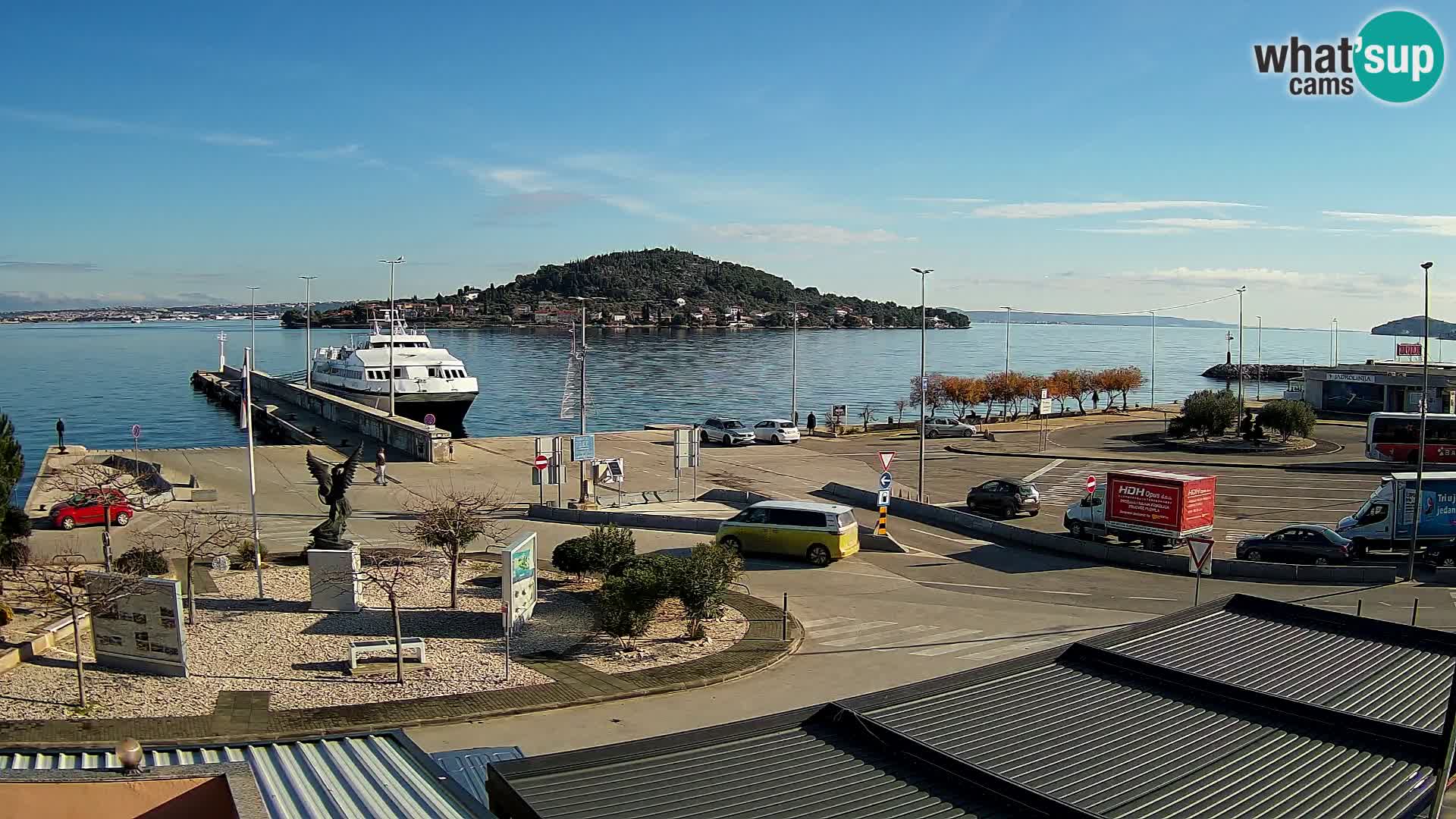 Webcam Ugliano – terminal traghetto da Preko a Zara