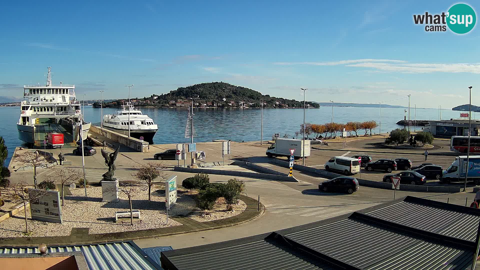 Spletna kamera Ugljan – trajekt Preko – Zadar