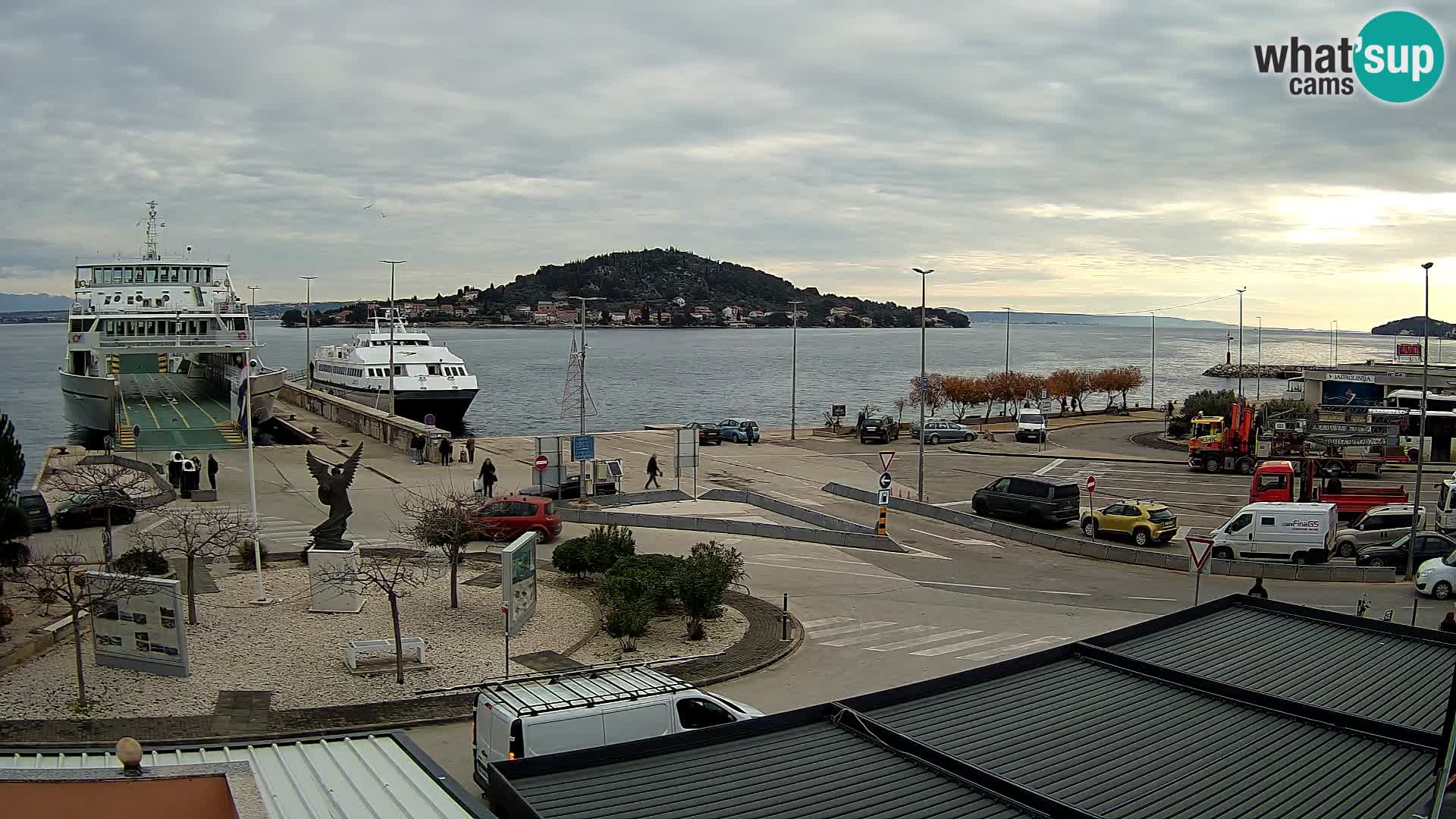 Spletna kamera Ugljan – trajekt Preko – Zadar