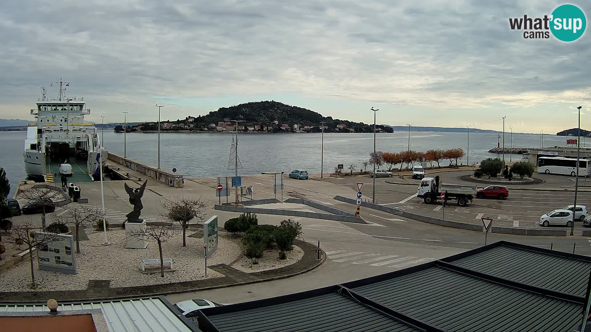 Web kamera Ugljan – Preko trajekt za Zadar