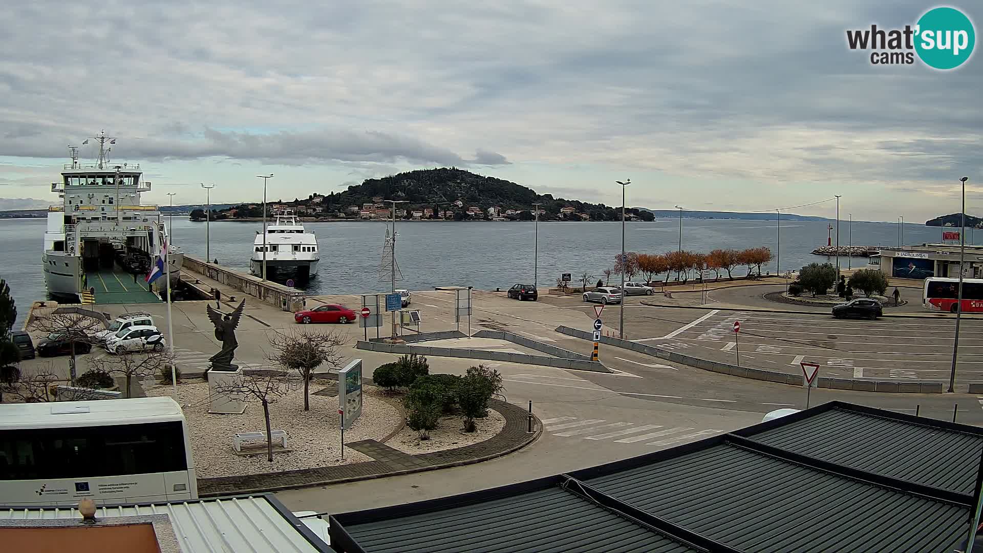 Web kamera Ugljan – Preko trajekt za Zadar