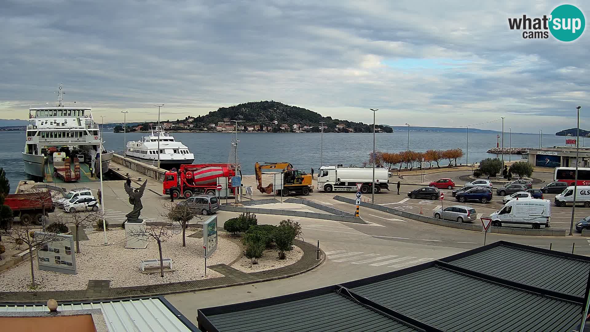 Web kamera Ugljan – Preko trajekt za Zadar