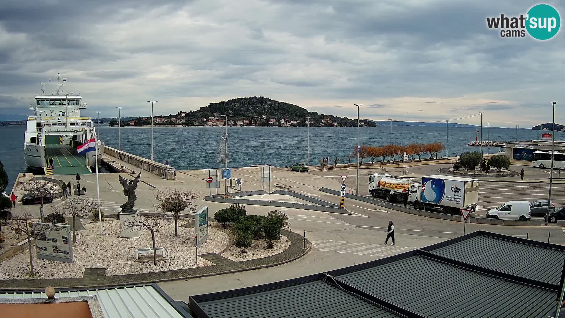 Spletna kamera Ugljan – trajekt Preko – Zadar
