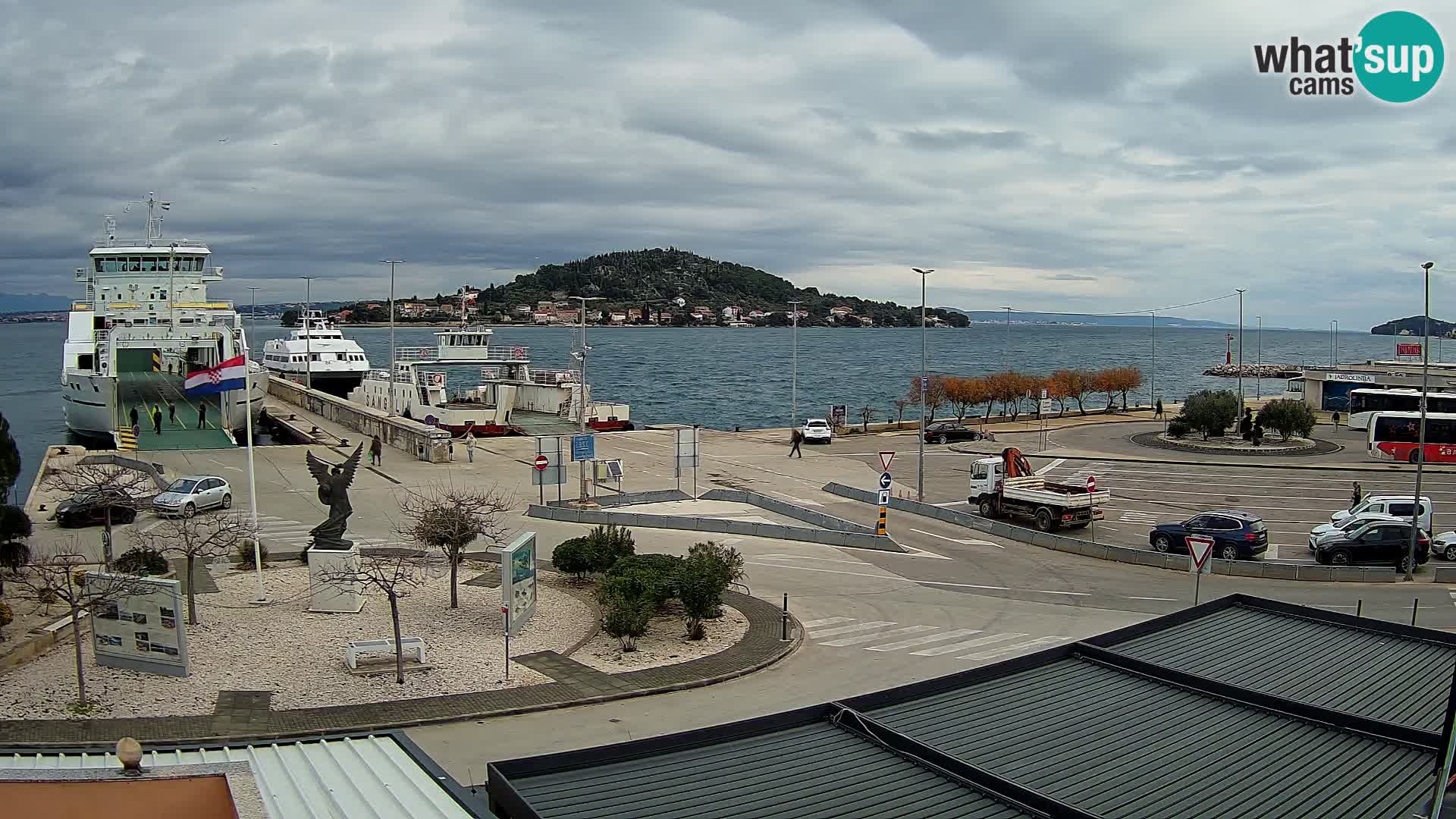 Spletna kamera Ugljan – trajekt Preko – Zadar