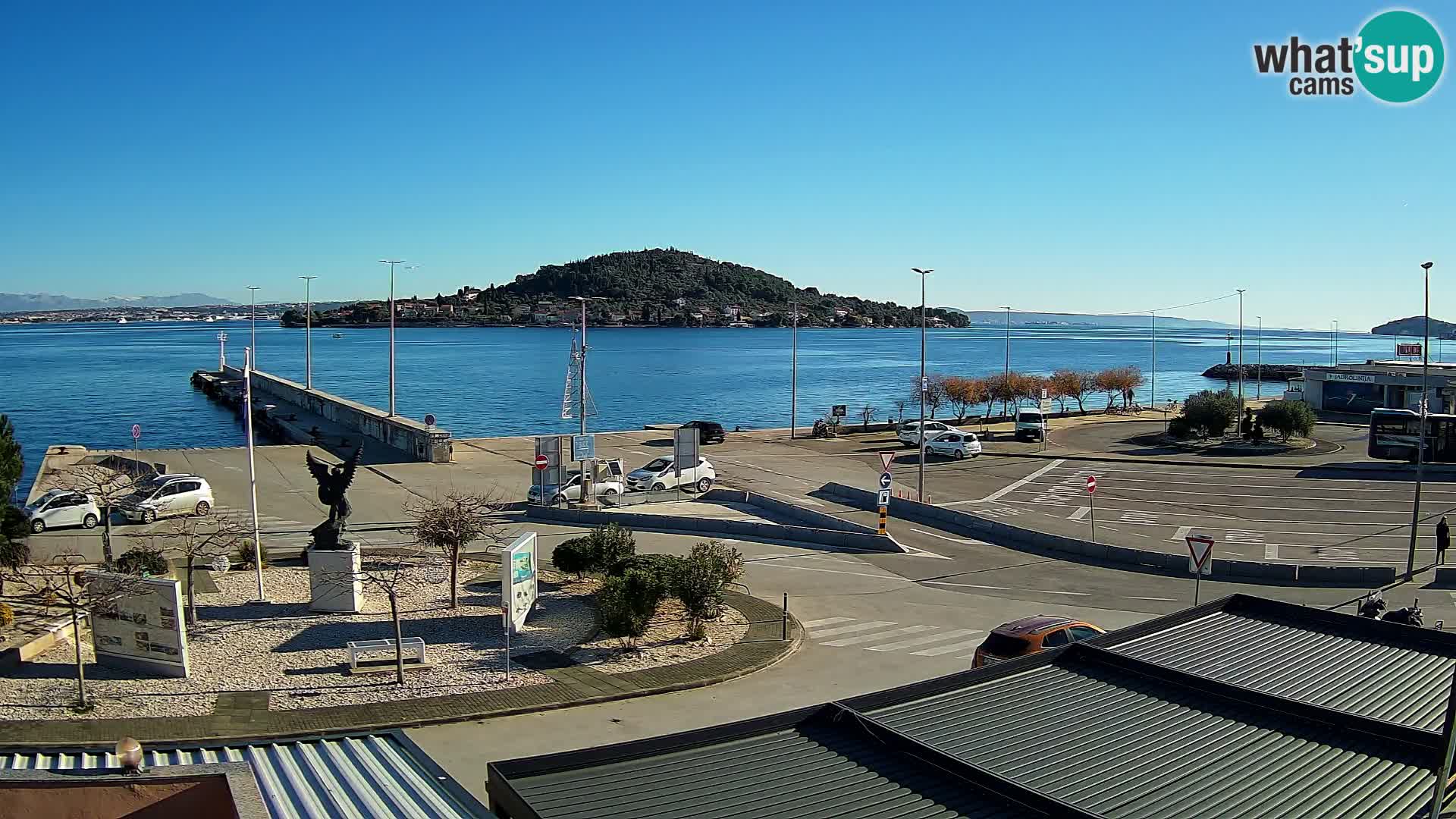 Spletna kamera Ugljan – trajekt Preko – Zadar