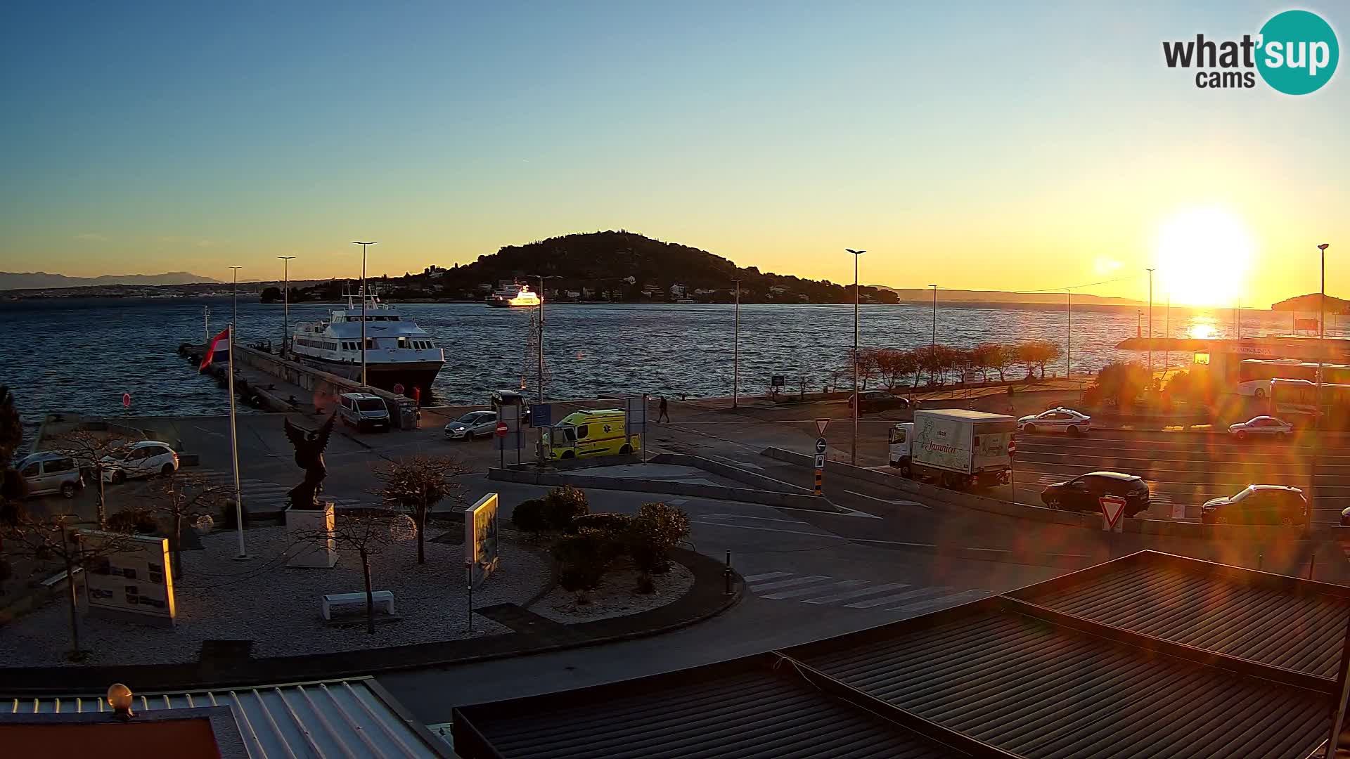 Webcam Ugliano – terminal traghetto da Preko a Zara