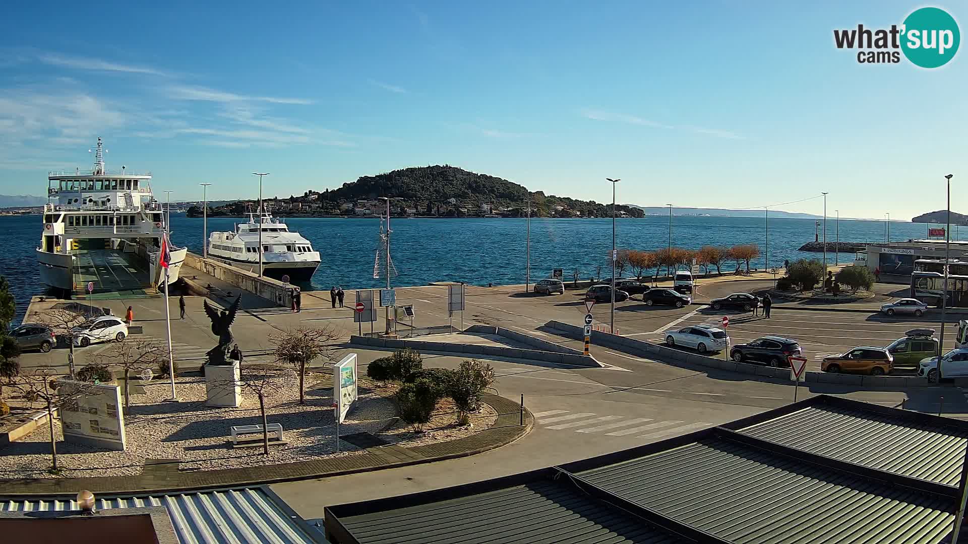 Webcam Ugljan – Preko Ferry to Zadar