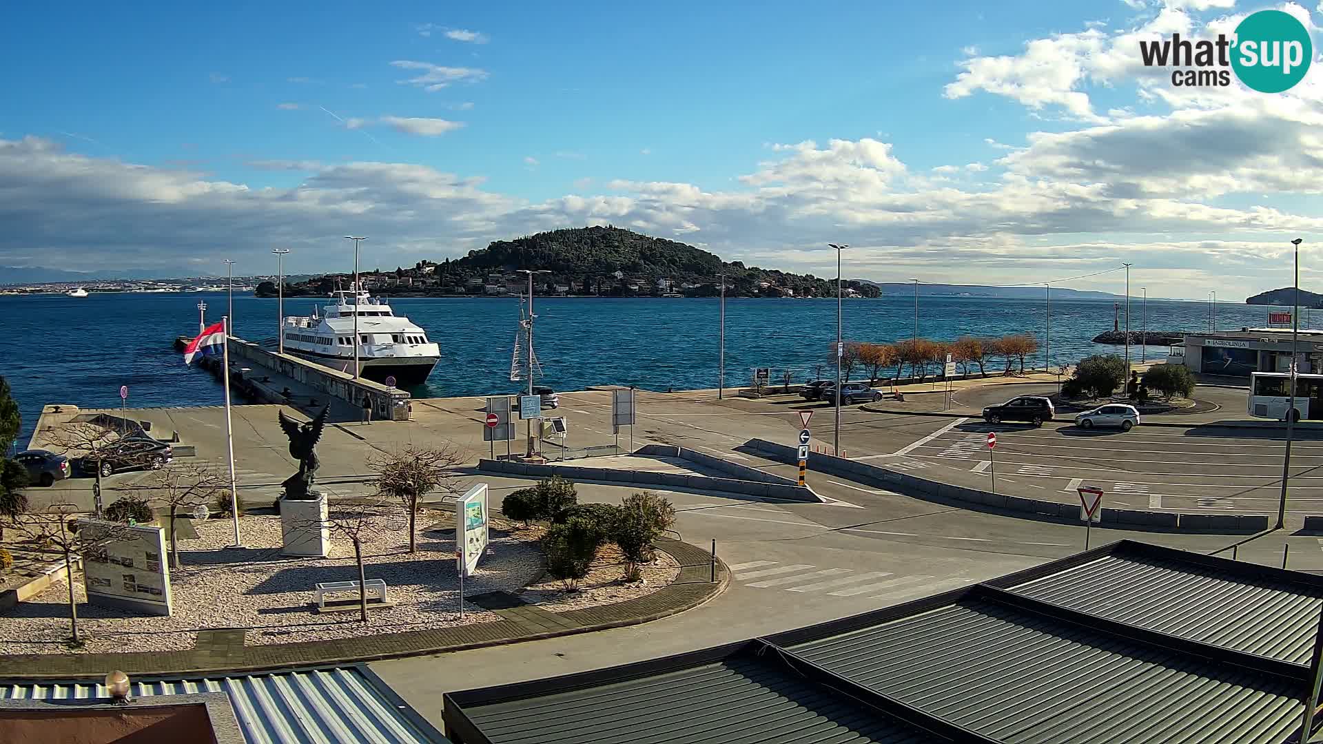 Webcam Ugliano – terminal traghetto da Preko a Zara