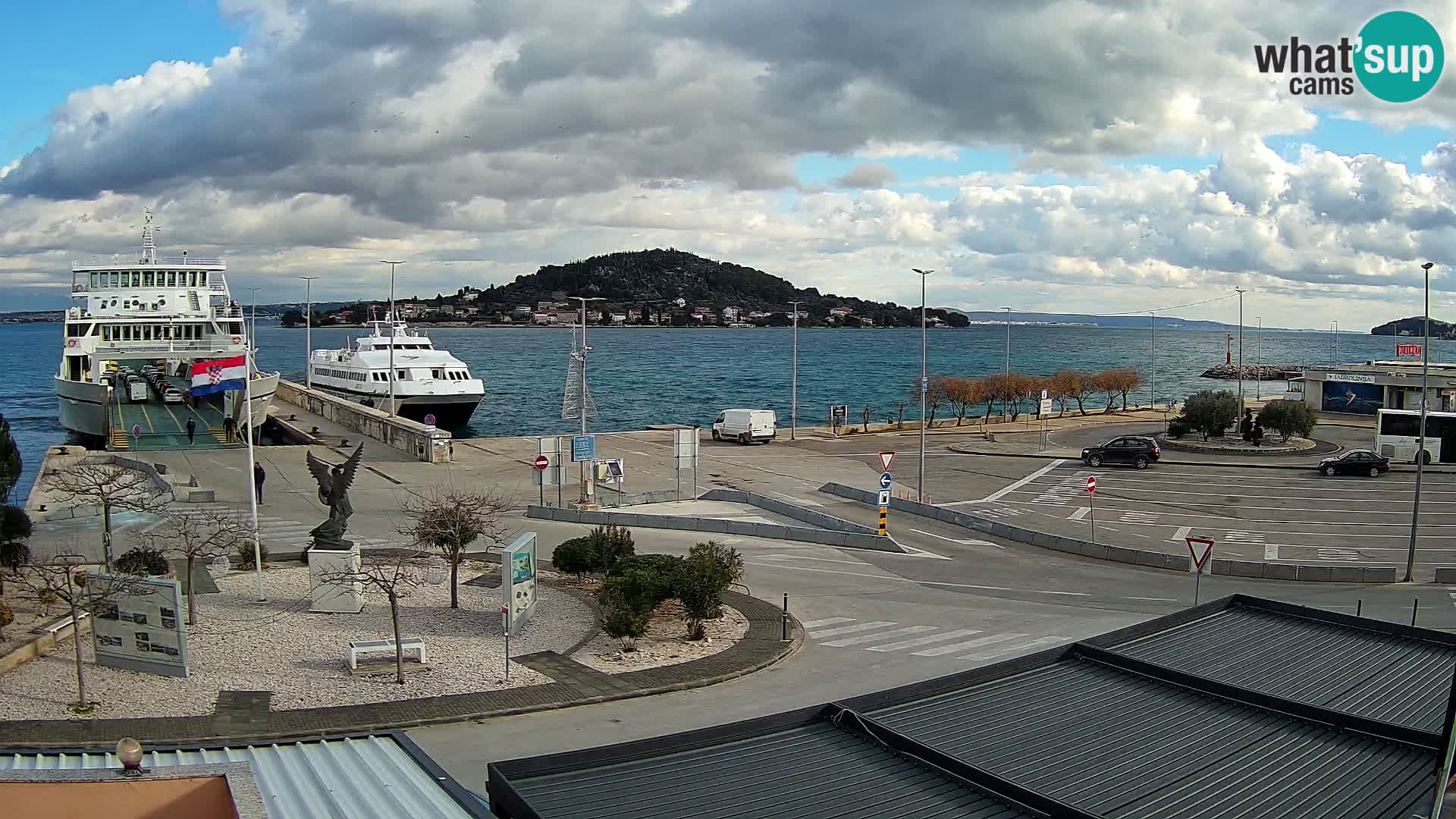 Webcam Ugliano – terminal traghetto da Preko a Zara