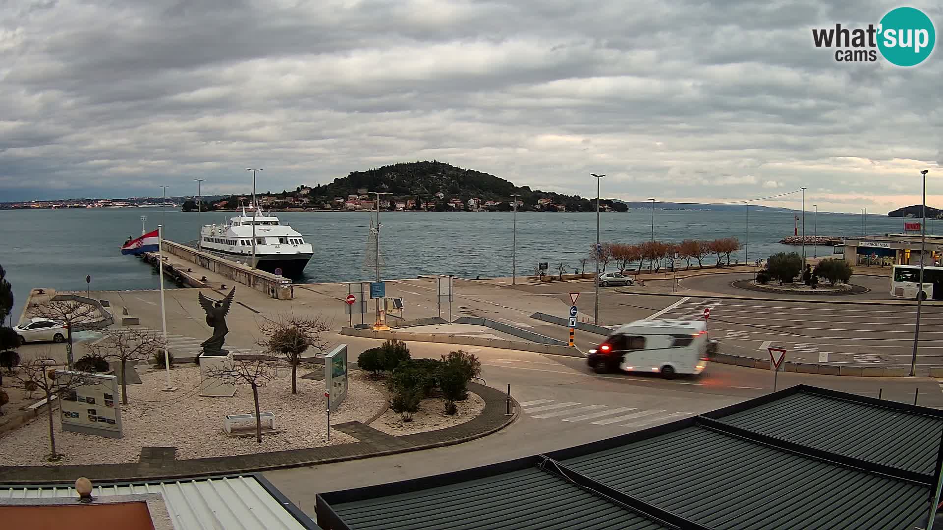 Web kamera Ugljan – Preko trajekt za Zadar