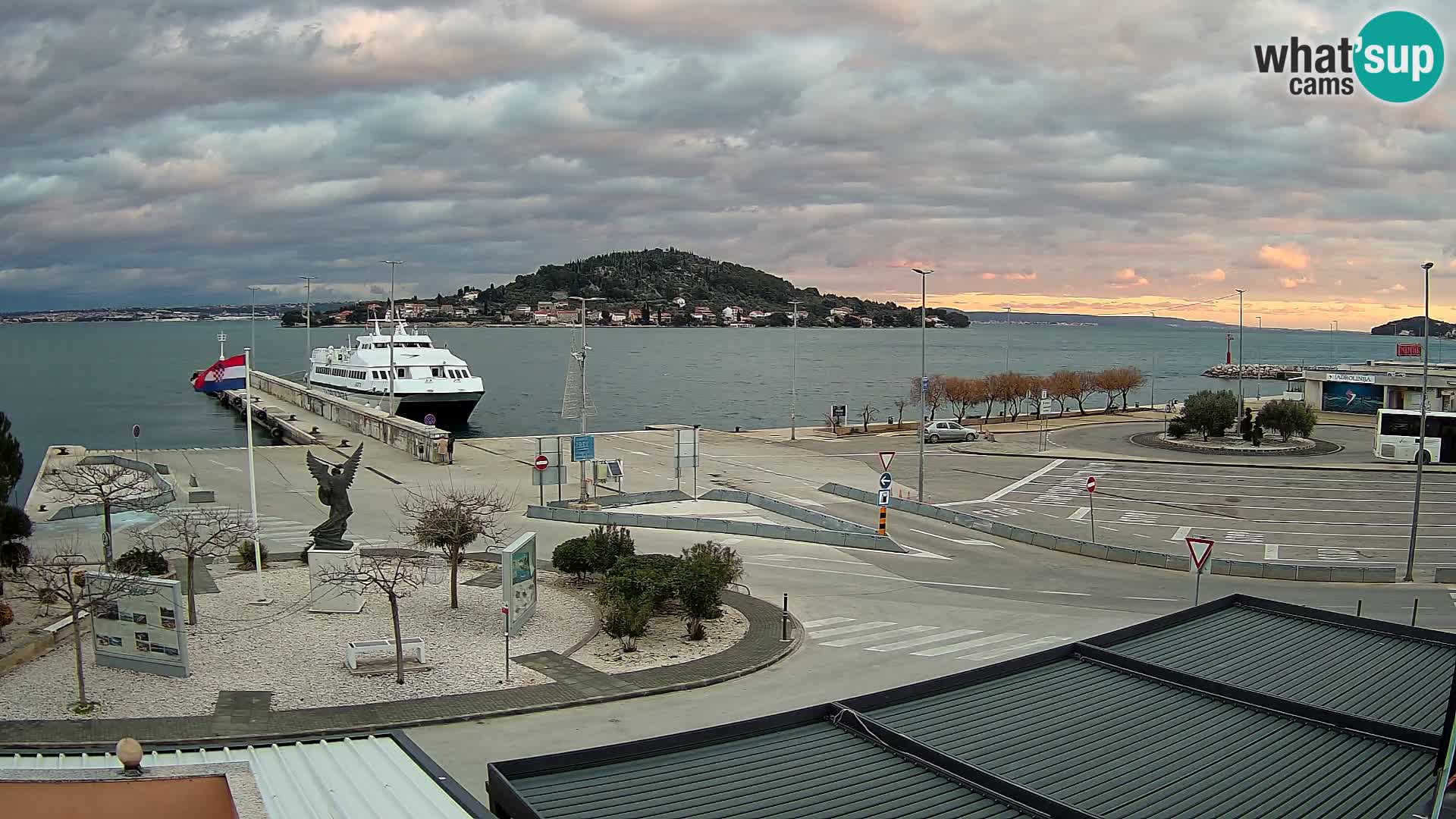 Web kamera Ugljan – Preko trajekt za Zadar