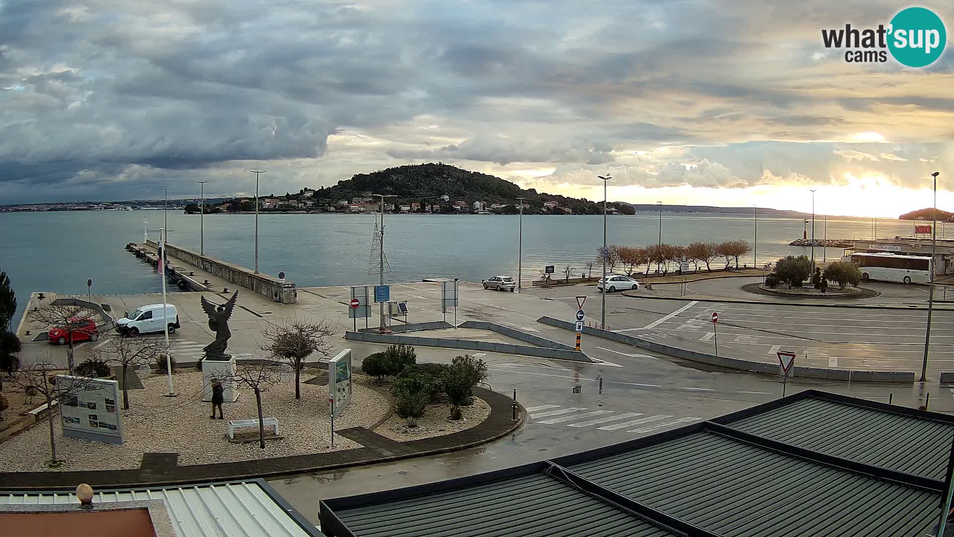 Webcam Ugliano – terminal traghetto da Preko a Zara