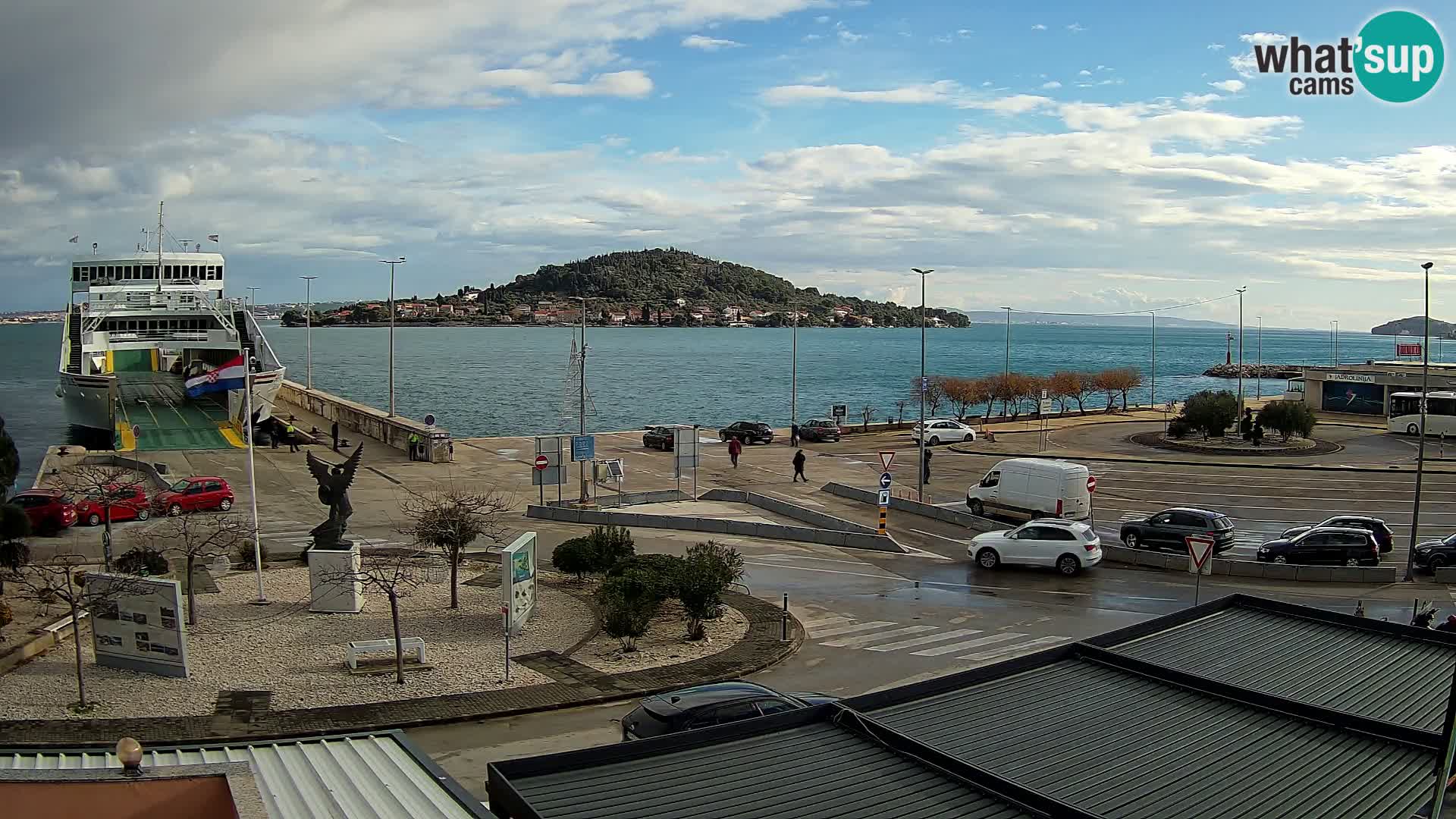 Webcam Ugliano – terminal traghetto da Preko a Zara