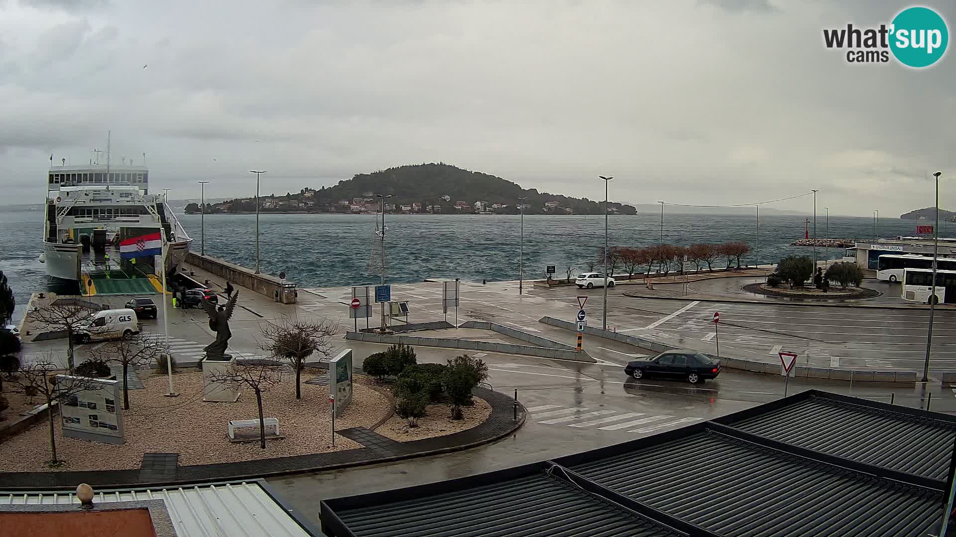 Webcam Ugliano – terminal traghetto da Preko a Zara