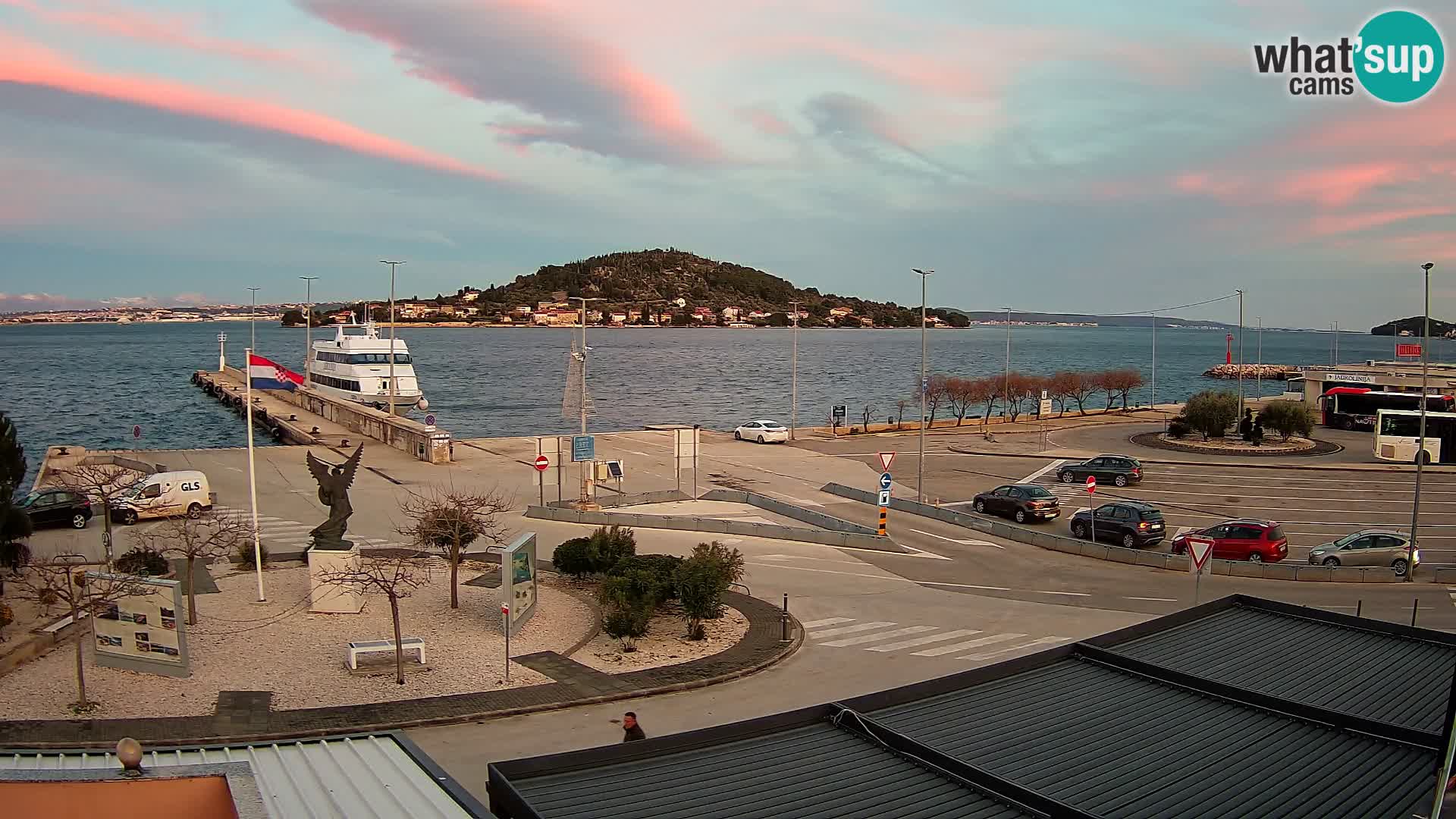 Webcam Ugliano – terminal traghetto da Preko a Zara