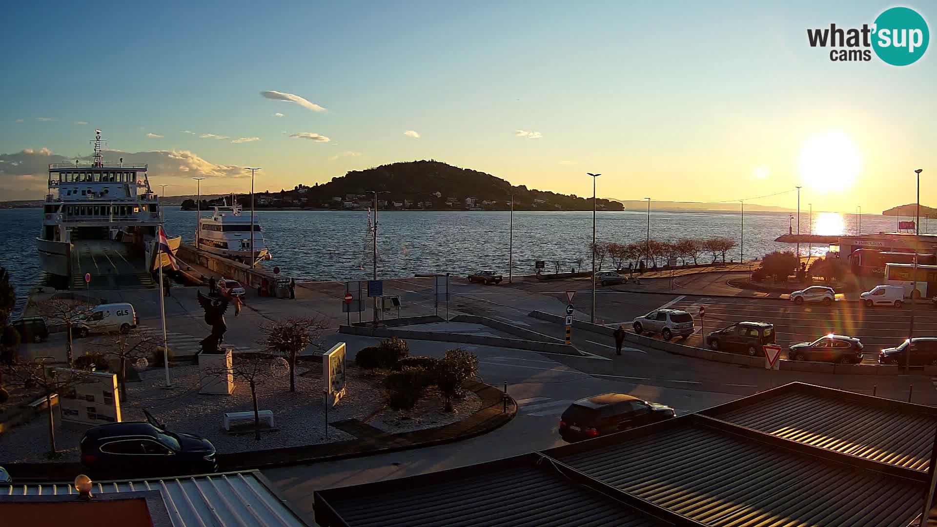 Web kamera Ugljan – Preko trajekt za Zadar