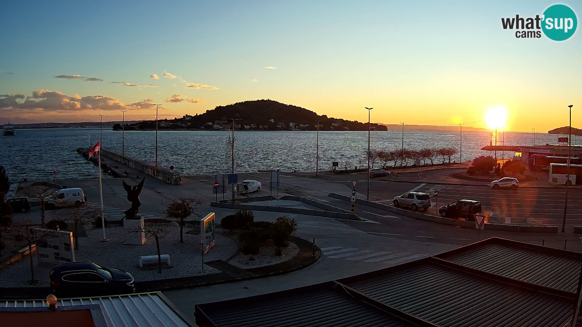 Web kamera Ugljan – Preko trajekt za Zadar