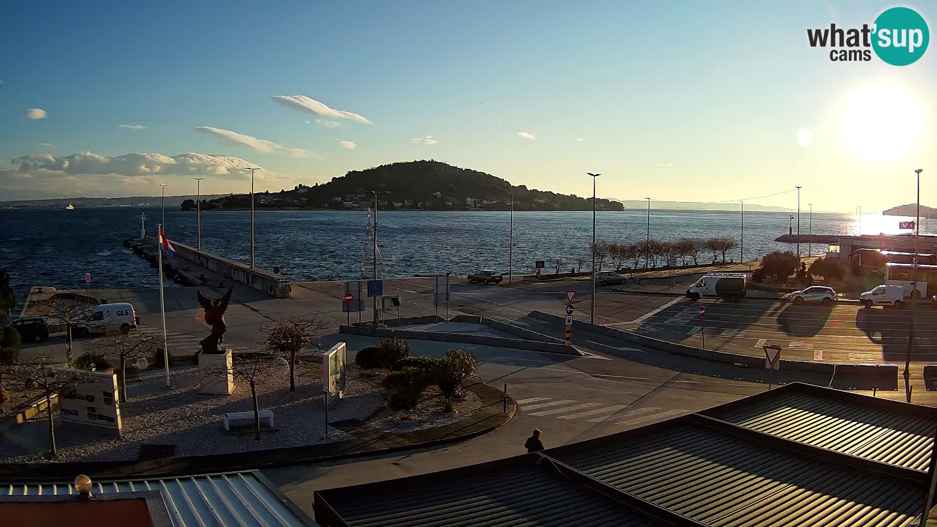 Web kamera Ugljan – Preko trajekt za Zadar