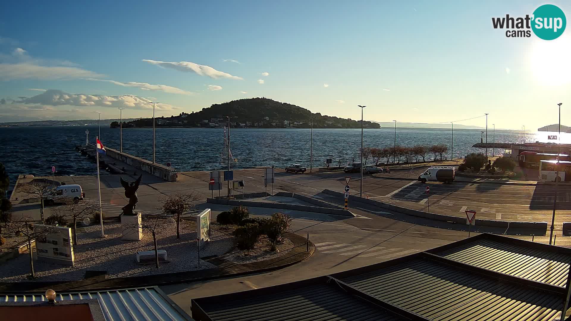 Webcam Ugliano – terminal traghetto da Preko a Zara