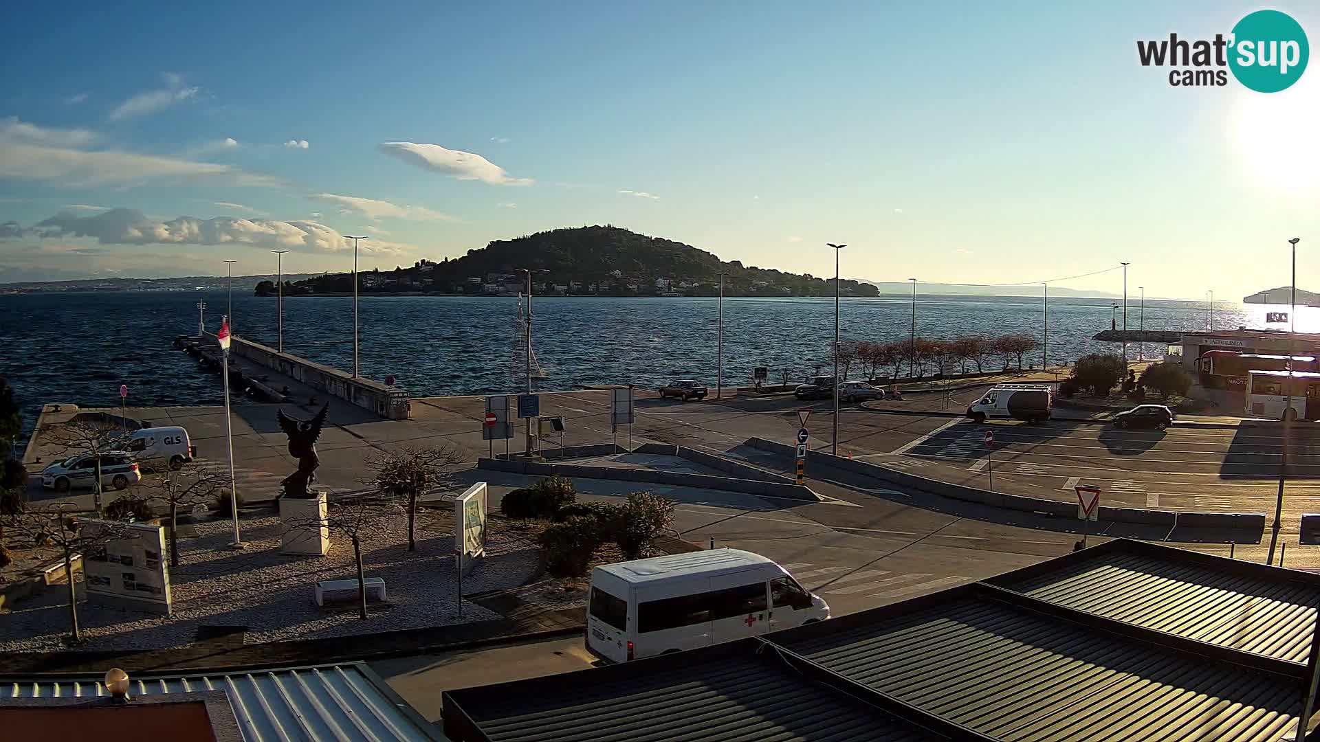 Webcam Ugliano – terminal traghetto da Preko a Zara