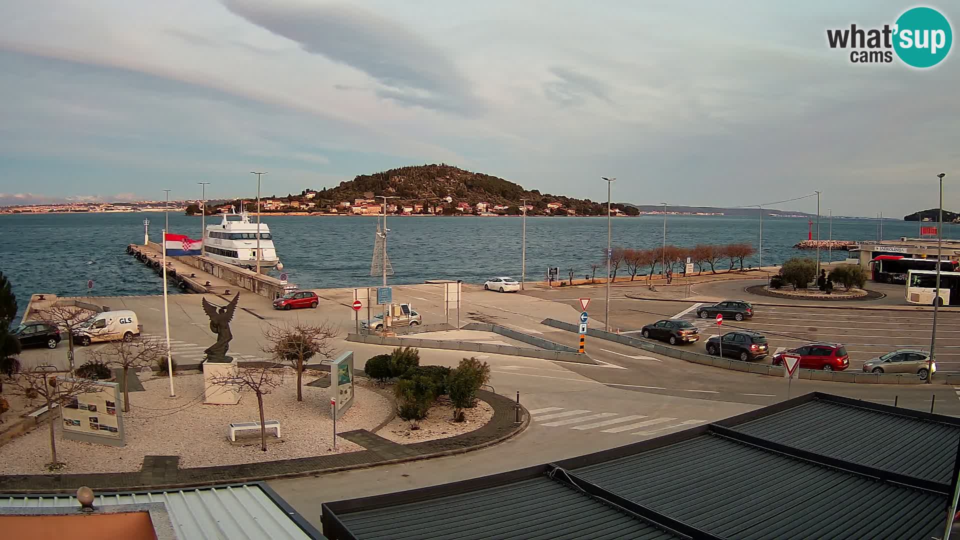 Spletna kamera Ugljan – trajekt Preko – Zadar