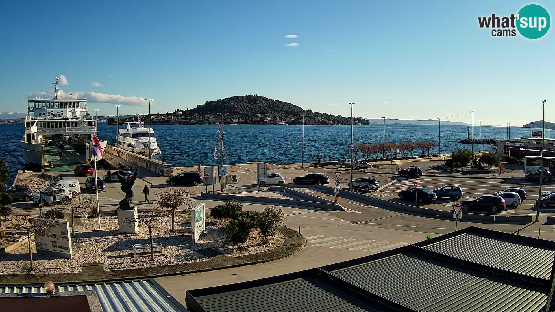 Spletna kamera Ugljan – trajekt Preko – Zadar