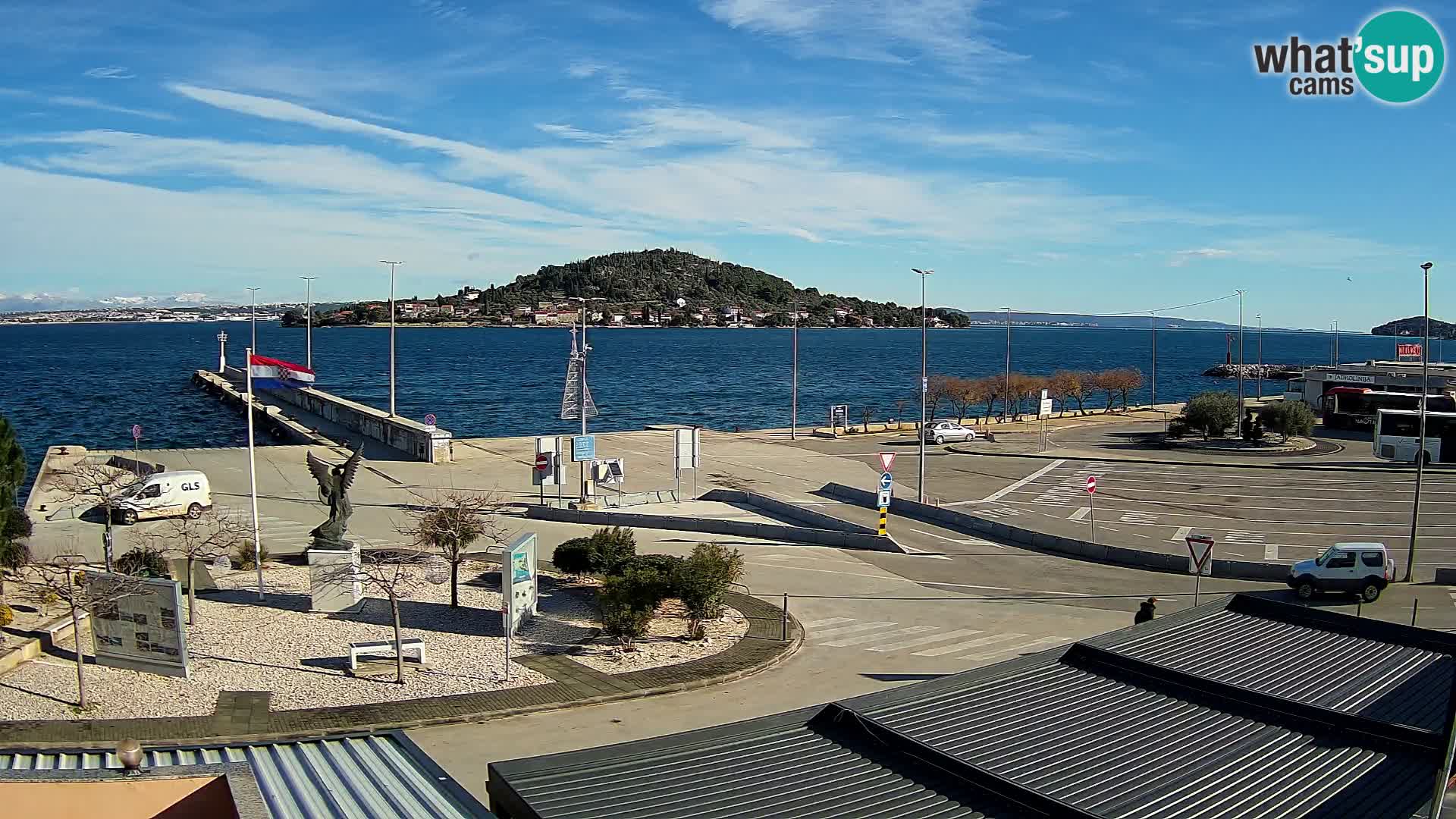 Webcam Ugljan – Preko Ferry to Zadar