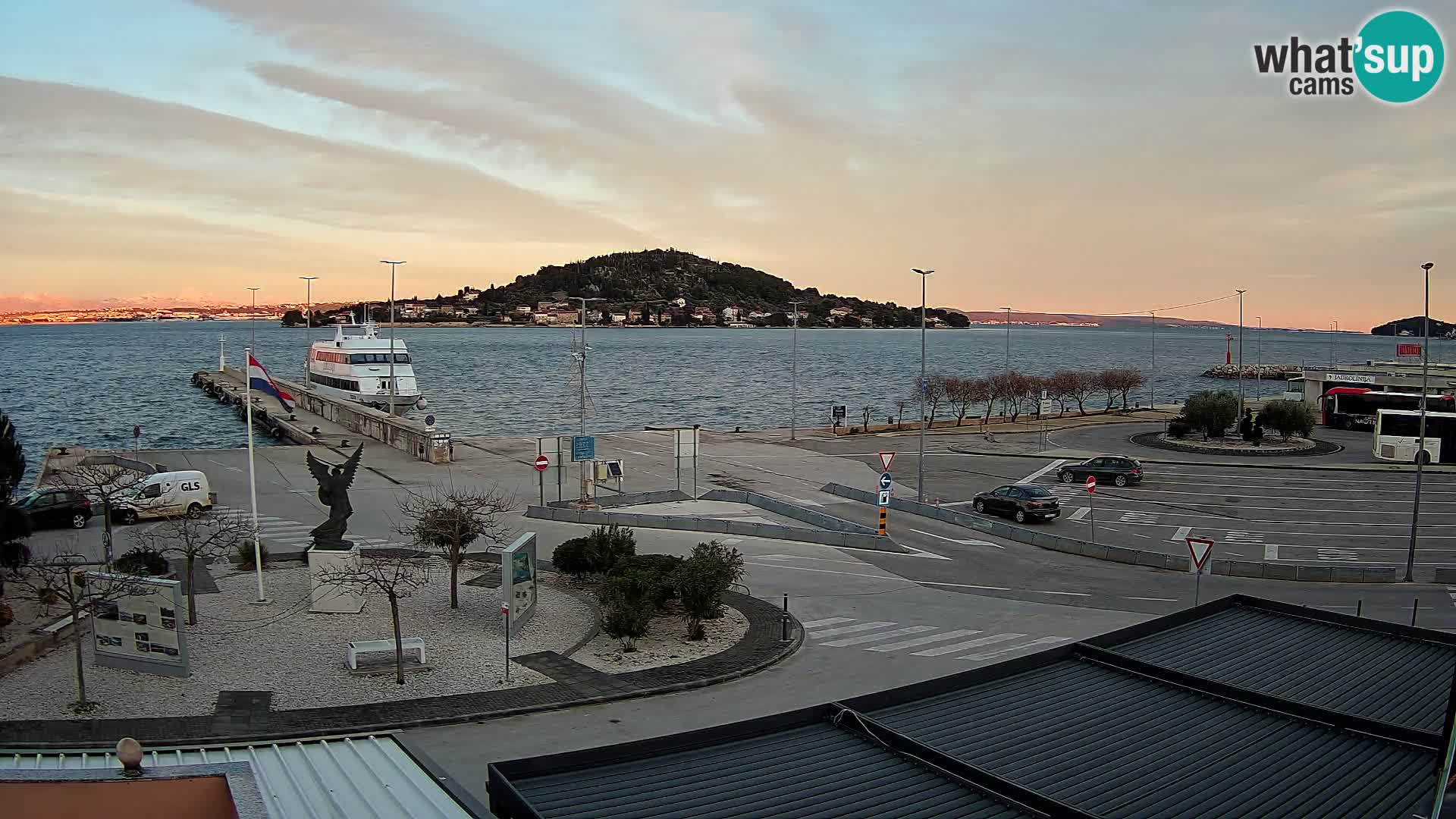 Webcam Ugliano – terminal traghetto da Preko a Zara