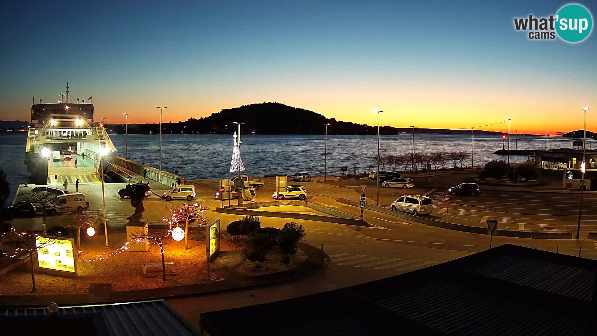 Spletna kamera Ugljan – trajekt Preko – Zadar