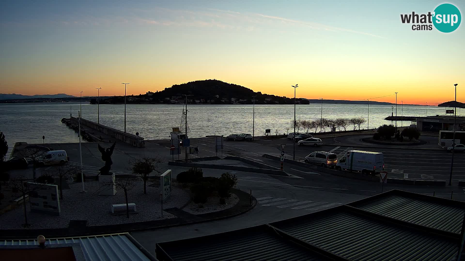 Webcam Ugliano – terminal traghetto da Preko a Zara