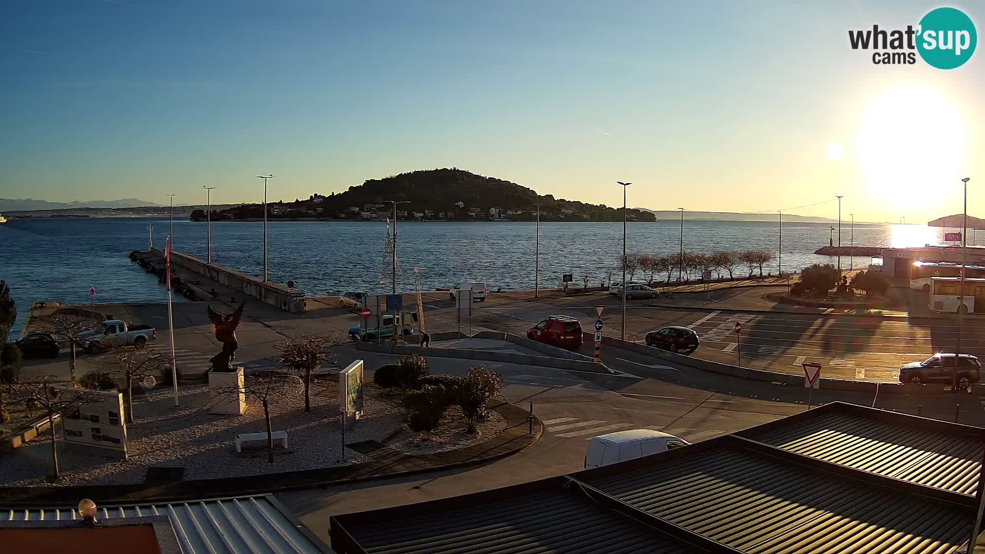 Web kamera Ugljan – Preko trajekt za Zadar